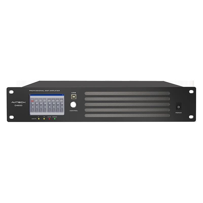 4 CH 600W Dante DSP -усилитель сети усилитель мощности